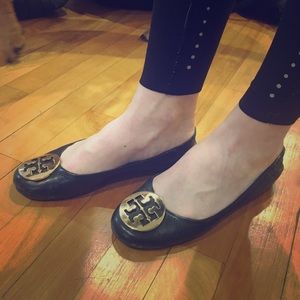Tory Burch Black Ballet Flats